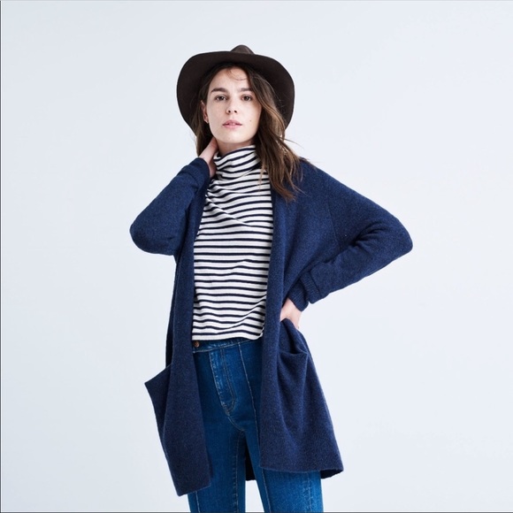 Madewell Sweaters - Blue Madewell Waffle Sweater